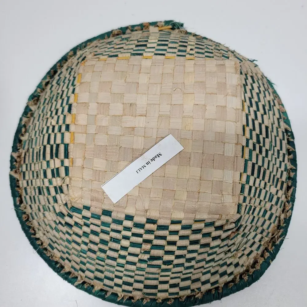 Vintage Handmade Malian Woven Wall Baskets 5
